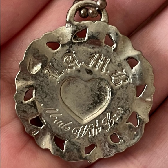 RARE Vintage Gwen Stefani L.A.M.B Silver Pendant Necklace - Picture 3 of 3